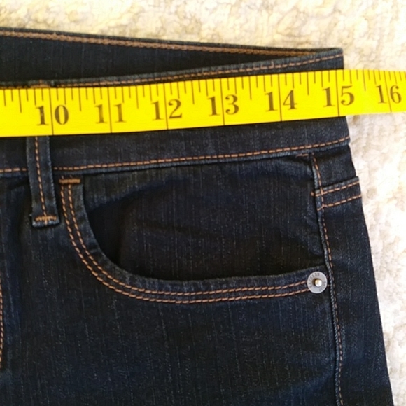 Express One Eleven Mid Rise Legging Jeans 4R Navy Blue - Picture 12 of 14